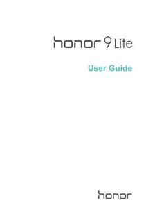 Huawei Honor 9 Lite manual. Smartphone Instructions.